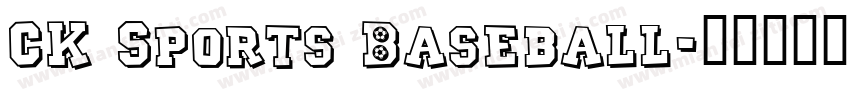 CK Sports Baseball字体转换